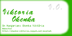 viktoria okenka business card